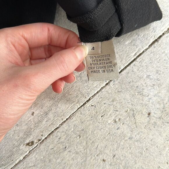 Lela Rose Black Cocoon Blouse Size 4 - Picture 6 of 6